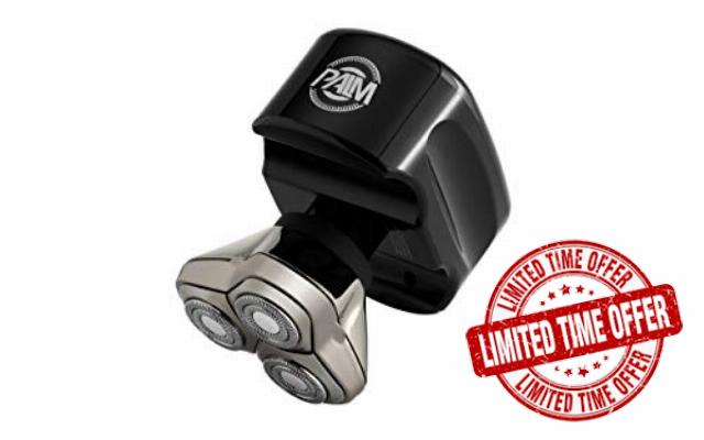 Skull Shaver Palm 3 Head Electric Razor for Men Face and Head Smooth Waterproof Cordless Rechargeable Electric Shave