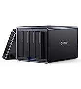 ORICO 8 Bay External Hard Drive Enclosure Magnetic Aluminum Type C to SATA for 3.5inch HDD Tool F...