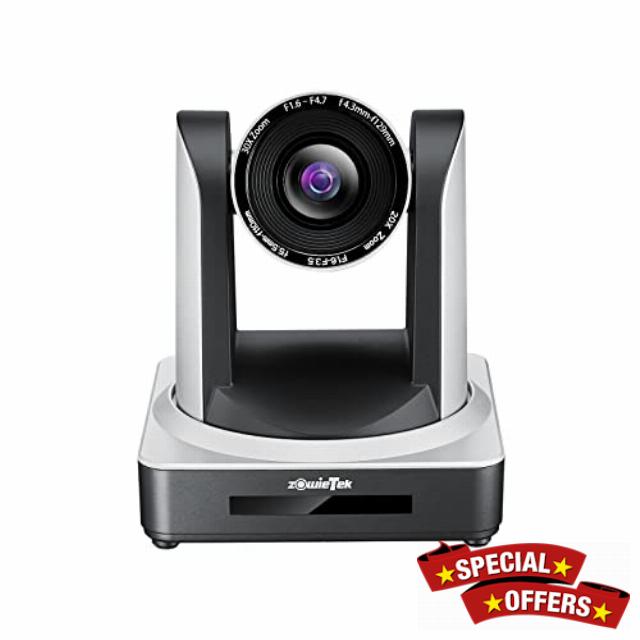 zowietek PTZ Pro Camera PoE 30X Live Streaming Camera with Simultaneous HDMI and 3G-SDI Outputs IP Control hd System Church IP Camera…