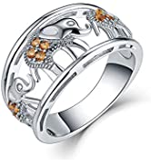 JO WISDOM Women Ring,925 Sterling Silver Family Tree of Life Yggdrasil Coin Ring,Jewellery for Wo...