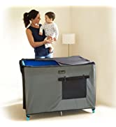 SnoozeShade Travel Cot Blackout Blind and Sleep Canopy | Air-permeable mesh | Stops cats and inse...