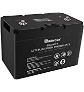 Renogy 12V 200Ah LifePO4 Lithium Battery with Built-in Bluetooth module 5.0, 10 Years Battery Lif...