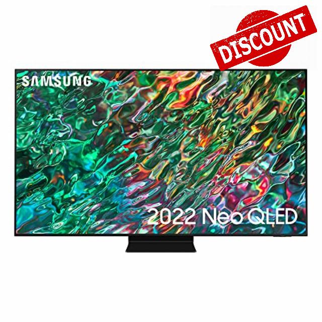 Samsung 65 Inch QN90B Neo QLED 4K Smart TV (2022) - Neural Quantum 4K Processor With Anti Reflection Screen