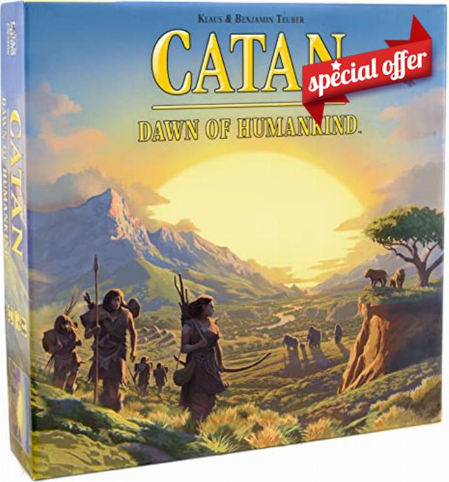 Catan Studios Dawn of Humankind: Catan Board Game Ages 12+ 3-4 Players 90+ Minutes Playing Time