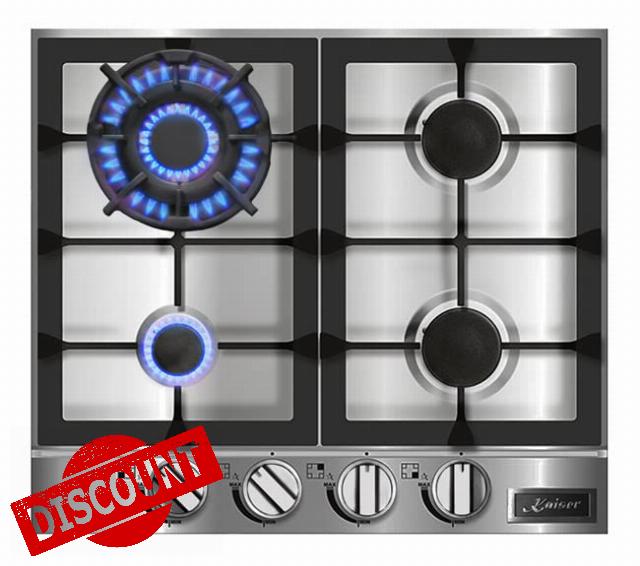 KG 6357 Turbo | Avantgarde Pro 58cm Gas Hob (Stainless Steel)