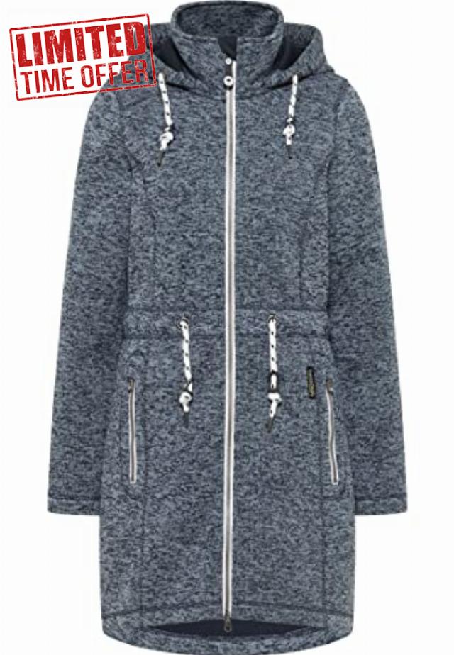 SCHMUDDELWEDDA Women's Knitted Fleece Coa