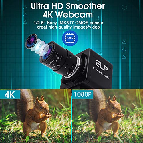 Ultra HD IMX317 USB Camera with 2.8-12mm Zoom Lens