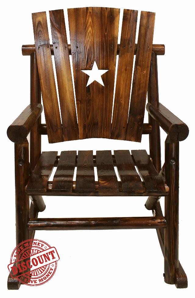 Char-Log Single Rocker with Star