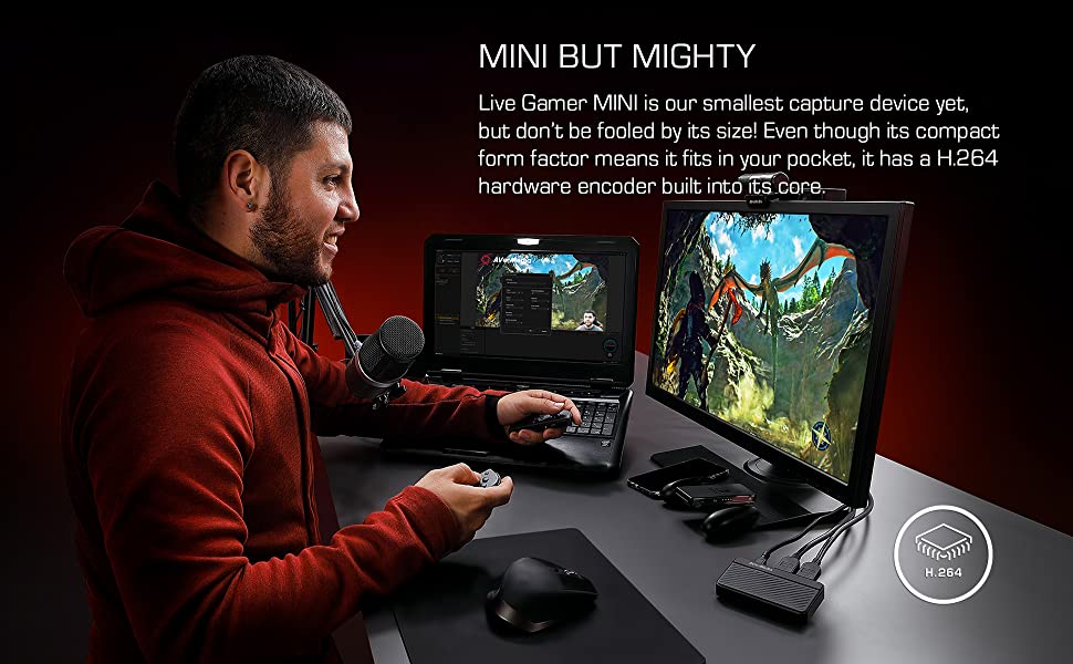 avermedia GC311 capture card with an HDMI in a zero-latency pass-through to enjoy Full HD video