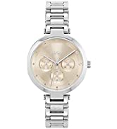 HUGO Analogue Multifunction Quartz Watch for Women with Pink Leather Strap - 1540117