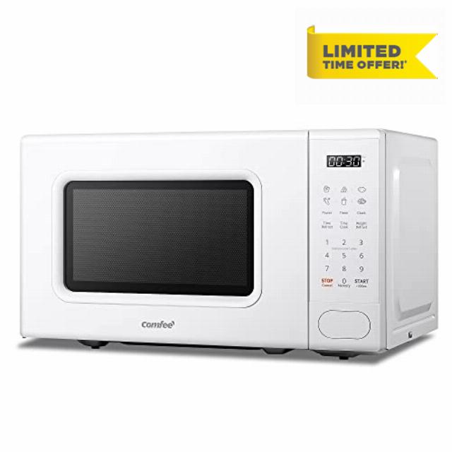 COMFEE' 700w 20 Litre Digital Microwave Oven with 6 Cooking Presets