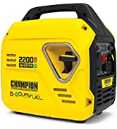 Champion Power Equipment 82001i-DF 2000 Watt LPG Dual Fuel Portable Inverter Generator - 80cc Eng...