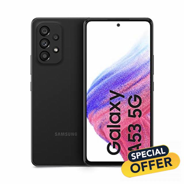 Samsung Galaxy A53 5G Awesome Black 6.5" 128GB 5G Unlocked & SIM Free Smartphone