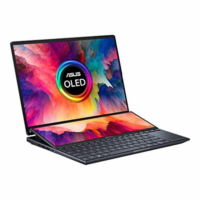 ASUS Zenbook Duo Pro 14 UX8402ZA 14.5" 2.8K 120Hz Touchscreen OLED 550nits Laptop (Intel i7-12700H 14-Core Processor