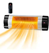GiantexUK Oscillating Tower Fan Heater, 2000W PTC Fast Heating Ceramic Heaters with 8 Hour Timer,...