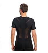  Posture Corrector Shirt for Men with Zipper | The Original Posture T-Shirt for B...