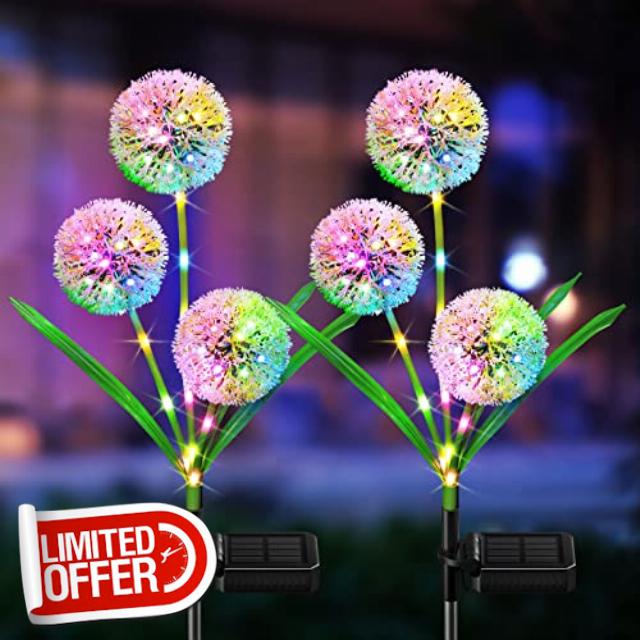 BONLION Solar Lights Outdoor Garden Decor