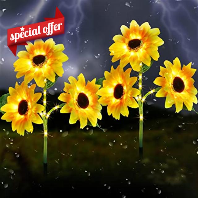 MMHF Outdoor Solar Garden Stake Lights