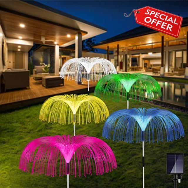 Lefutizn Solar Lights Outdoor Garden Waterproof 5 Pack