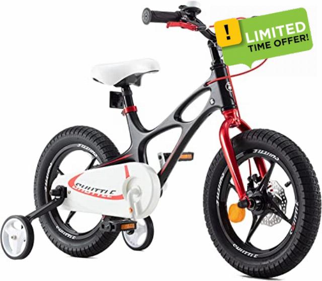 RoyalBaby Space Kids Bike 14 16 18 Inch Mg Aluminium Alloy Boys Girls Bicycle Ages 3-9 Years