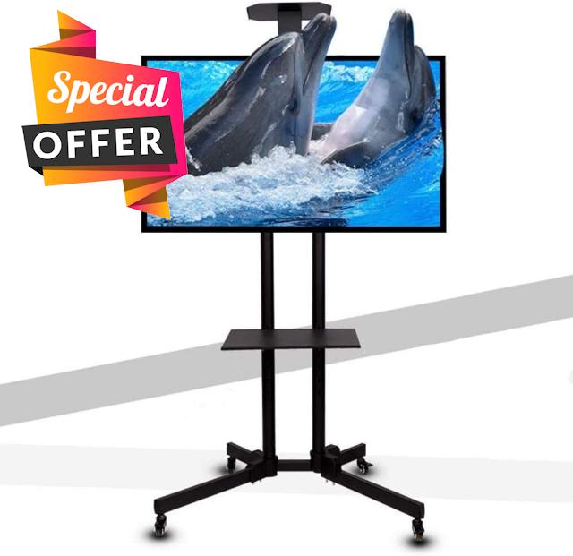 LIUCHUNYANSH TV Bracket Mount TV Cart Floor Stand 42-85 Inch One Machine Rack TV Floor Stand LCD TV Mobile Stand Cart Home Display TV Trolley Universal TV Carts/Stand Height Adjustable
