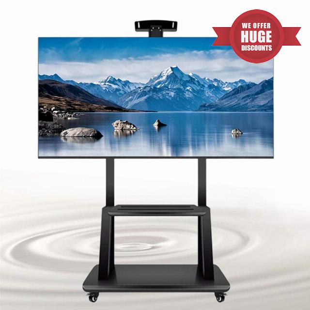 Tv stand Mobile TV Cart With Tray For Most 32-75 Inch Plasma/LCD/LED Home Display Trolley Tv Floor Stand With Wheels TVs Stand