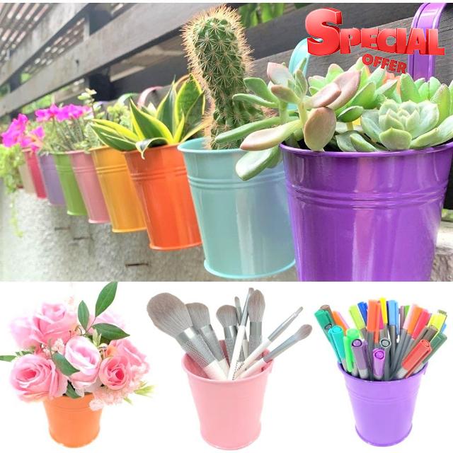 LaLaGreen Hanging Flower Pots - 10 Pack