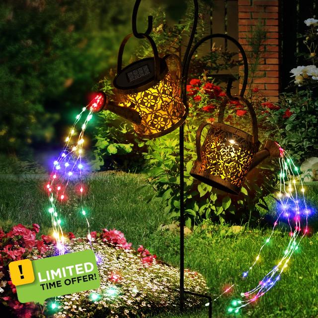 Solar Watering Can Lights with 8 Multi-Color Changing Modes