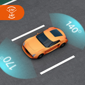 front and rear dash cam with night vision