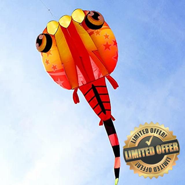 fangzhuo Kites New 3d Soft Kite Nylon Ripstop Outdoor Toys Large Kite Flying Jellyfish Trilobites Kites Factory
