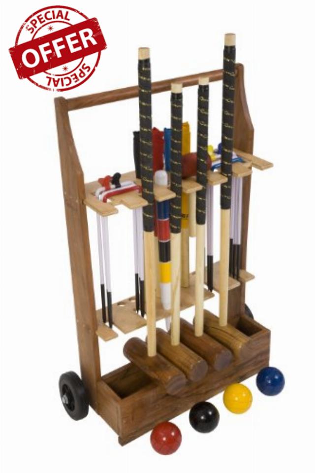 Garden Croquet Set - Contains 4 mallets