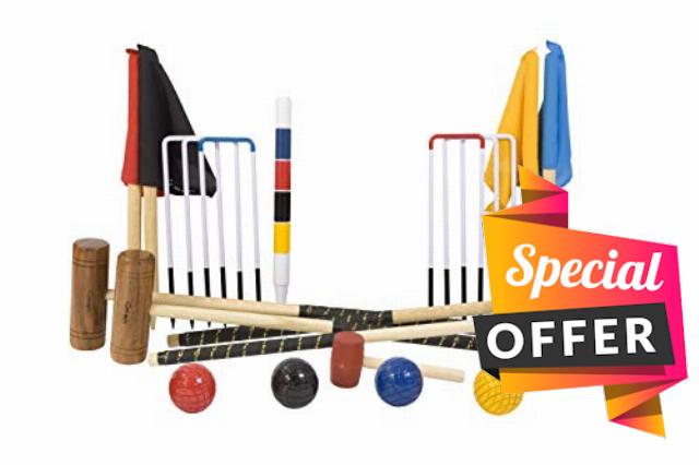 Uber Games Garden Croquet Set - Contains 4 mallets