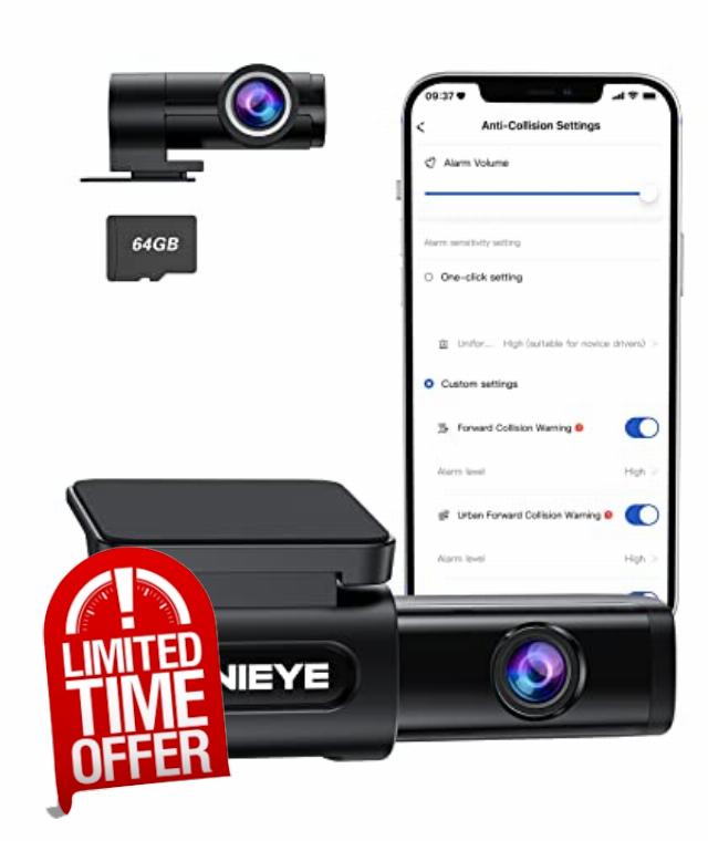 MINIEYE C2L Dash Cam Front and Rear 4K+1080P