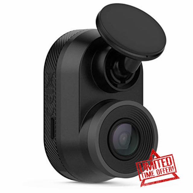 Garmin Dash Cam Mini Key-Sized Dash Camera with 140-degree Wide-angle Lens and Recording in 1080p HD Video