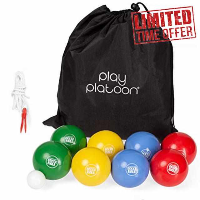 Play Platoon Bocce Ball Set with 8 Balls