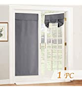 NICETOWN Extendable Metal Curtain Pole Set-Matte Black with Metal Round End Trim for Net Curtains...