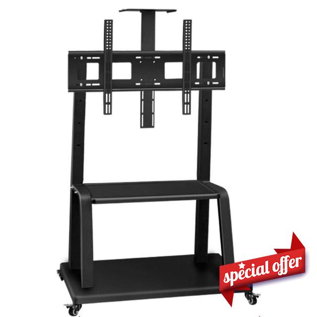 Stainless Steel Swivel TV Floor Stand for 70—120 Inches TVs
