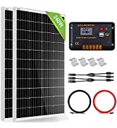 ECO-WORTHY 170W Solar Panel Kit 680Wh/Day Off-Grid System: 170W Monocrystalline Solar Panel with ...
