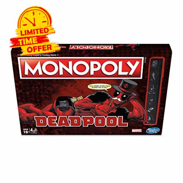 Hasbro Gaming Monopoly Game: Marvel Deadpool Editio
