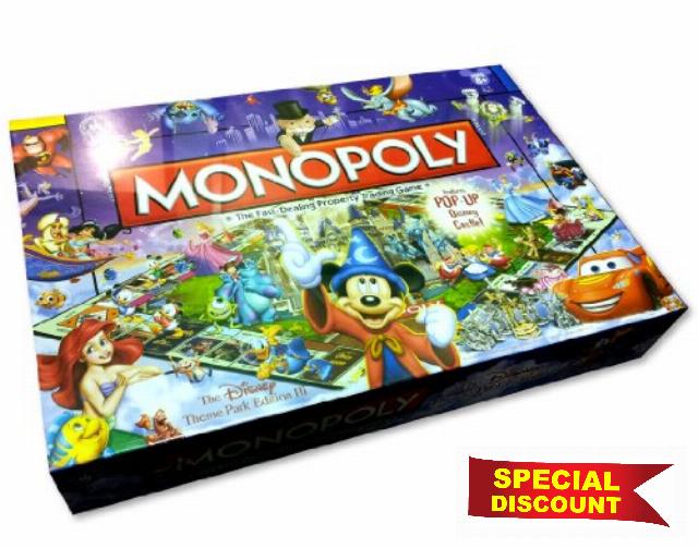 Monopoly The Disney Theme Park Edition III Official Walt Disney World / Disneyland Merchandise from the USA