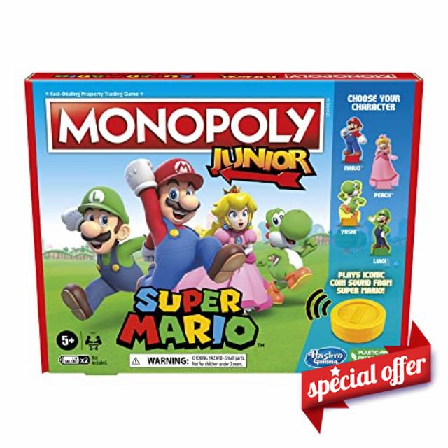 MONOPOLY Junior Super Mario Edition Board Game