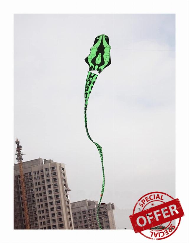 MRXFN kids toys 31M Large Green Boa Constrictor Kite