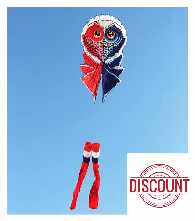 MRXFN kids toys Fish Kite Flying Soft Kite for Inflatable Kites windsocks Kite Parachute Professional Kite (Color : 2pcs)