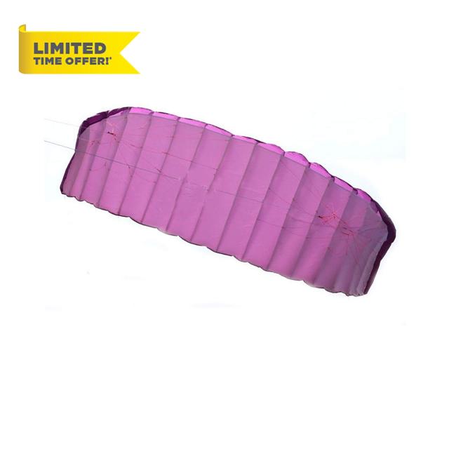 kids toys 5 Square Meters Quad Line Parafoil Kite with Flying Tools Power Braid Sailing Kitesurf Purple Sports Beach