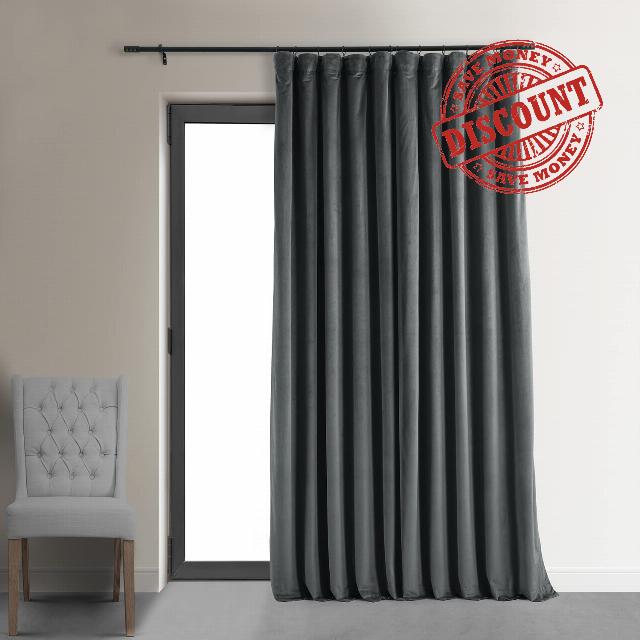 HPD Half Price Drapes Blackout Curtain Signature Velvet-Extra Wide VPCH-VET1222-96 (1 Panel)