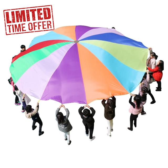 Rainbow Parachute Outdoor Lawn Game