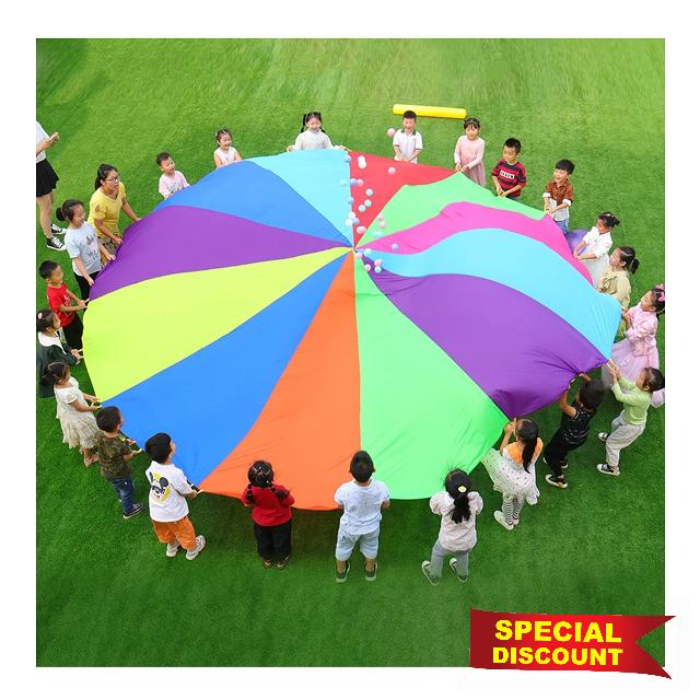 Rainbow Parachute Lawn Parachute Game