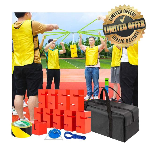 Field Day Fun Games | Birthday Party Game | Teamwork Outdoor Games | Outdoor Lawn Game (Color : Red