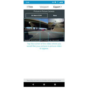 Garmin Dash Cam Mini on Rear-view Mirror