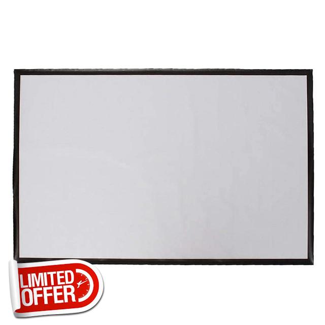 Projector Screen 100 Inch Projector Screen 16:9 221cm X 125cm Projector Accessories Fabric Material Matte Home Cinema Theater Portable Projector Screen (Color : White